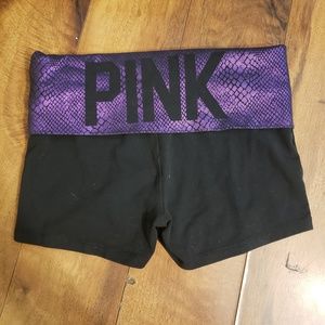 PINK yoga shorts